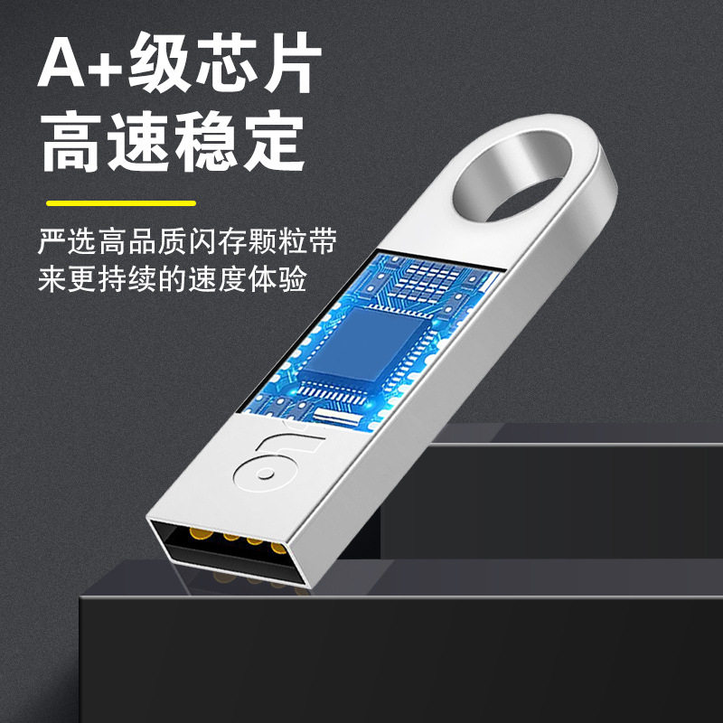 Lanzuo 128g Car USB Flash Drive 16g USB Flash Drive 64g Mini Metal High-Speed 32g Mobile Phone USB Flash Drive 3.0 Wholesale Mini USB Flash Drive