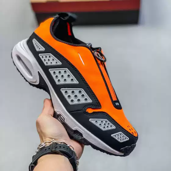 Pure Original Max Sunder Running Shoes Air Cushion Zipper Breathable Fabric Mesh Running Shoes Men's and Women's Casual Sports Shoes