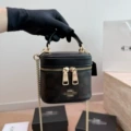 Ava mini box bag black coffee color