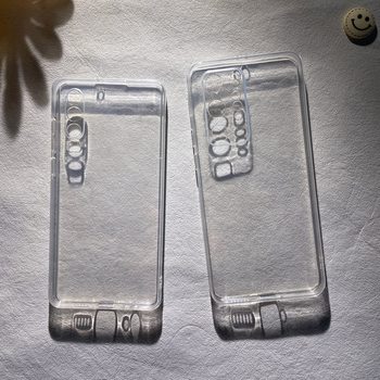 Suitable for Huawei Pura70 Mobile Phone Case P80 Transparent P50Pro Silicone P60 Wholesale P40 Anti-Fall Painted Material