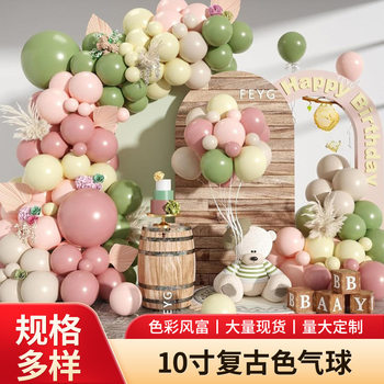 10inch Retro-Colored 2.2g Latex Balloons for Birthday Parties, Wedding Decorations, Styling, Thickened Retro Style