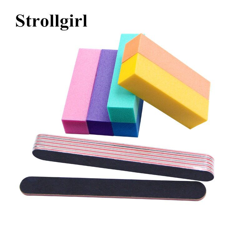 Grinding block nail setback suit nail art grinding strip black sand frosted strip tofu block nail art rubbing strip suit