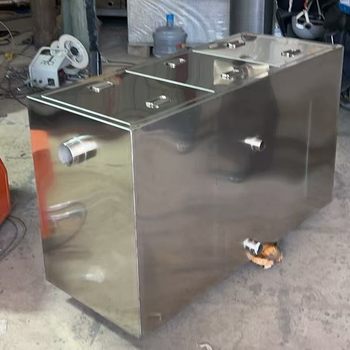 Household Commercial Stainless Steel Waterway Water and Oil Filter Grease Trap Oil-Water Separator Kitchen Catering Restaurant Grease Separator