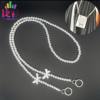 New Bow High-Gloss Pearl Chain Pearl Bag Strap Wholesale Bag Chain Little Bee Amplifier Chain