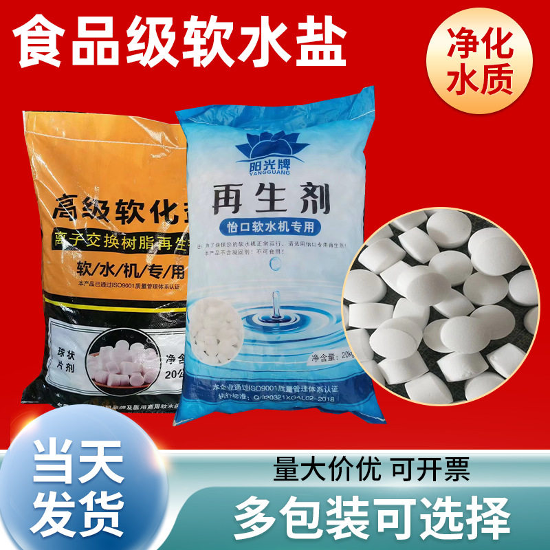 Wholesale In-Stock Household Water Dispenser Softener Salt Ion Exchange Resin Agent Water Purifier Sodium Chloride Softener