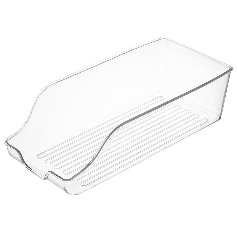 Food-Grade Refrigerator Beverage Storage Box Can Fruit Storage Rack Transparent Oblique Mouth Packaging Box