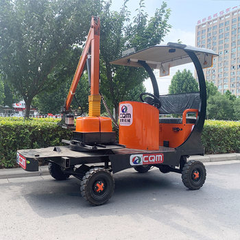 Road Green Belt Hedge Trimmer Electric Four-Wheel Ride-On Fully Automatic Garden Tree Trimmer Manufacturer