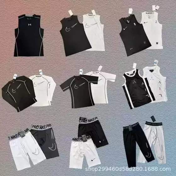 New popular tight fitting clothes, fitness clothes, long sleeved short sleeved vests, breathable quick drying fabric, casual wear, factory direct approval