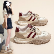 ZHR is non-slip German training shoes women retro casual sneaker 2024 autumn new color matching thick-soled board shoes women