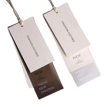 Manufacturer Wholesale Clothing Paper Tags Logo Hang Tags Kraft Paper Women's Clothing Labels Wedding Dress Eco-Friendly Paper