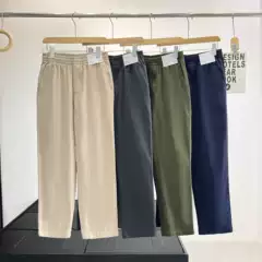 2025 New Summer Couple Stretch Cotton Comfortable Nine-Point Pants Sports Casual Pants 479134