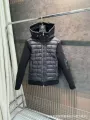 Black hooded knit