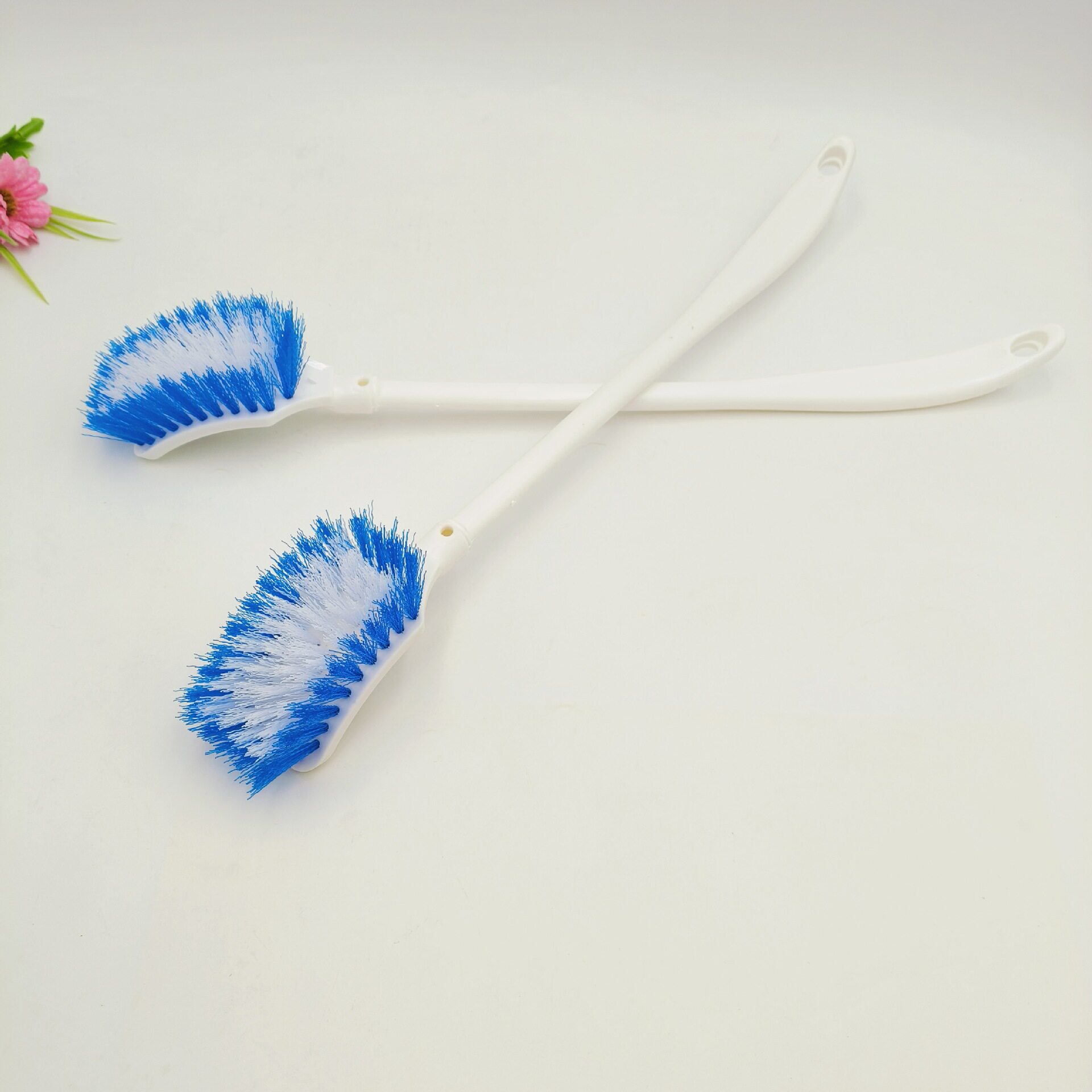 Plastic Long Handle Round Head Toilet Brush Toilet Toilet Brush Plastic Toilet Brush Cleaning Brush Toilet Brush 45cm