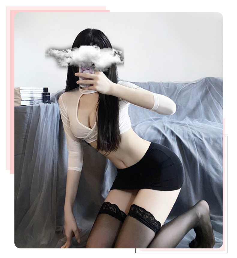 Sexy Underwear Temptation Suit Sexy Tight Student Uniform Miniskirt cosplay Stage Outfit