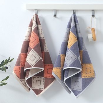 Wholesale 125g Thickeneded Large Towel Face Wash Dark Stain-Resistant Towel Gift Advertising Towel