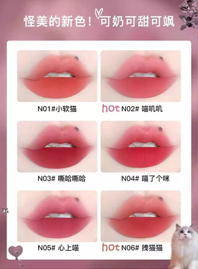 FLORTTE花洛莉亚怪美莉亚奶糕唇霜哑光唇泥丝绒口红跨境小彩妆