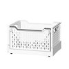 Multifunctional plastic storage basket sundries organizing storage basket student dormitory storage artifact folding storage box