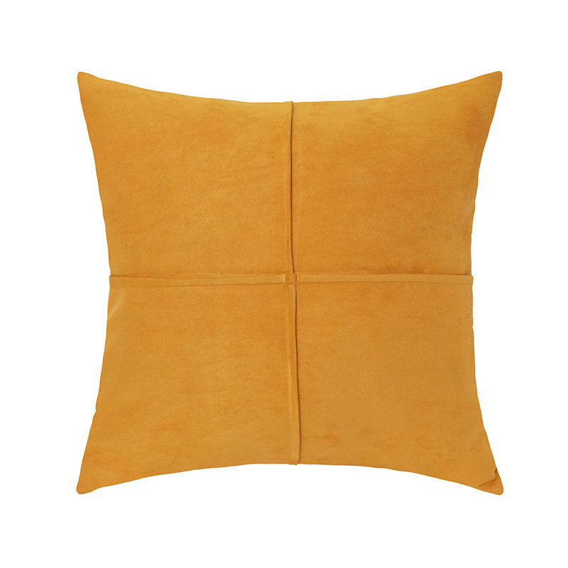 Factory Direct supply solid color suede pillow simple ins style sofa pillow backrest home bedroom bed pillow