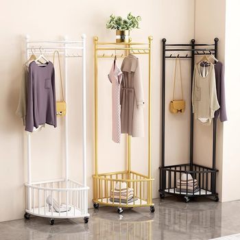 Corner Hanger Floor-Standing Bedroom Hanger Multi-Functional Home Popular Living Room Light Luxury Drying Rack Simple Coat Rack
