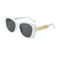 White frame Gray piece (gold accessories)