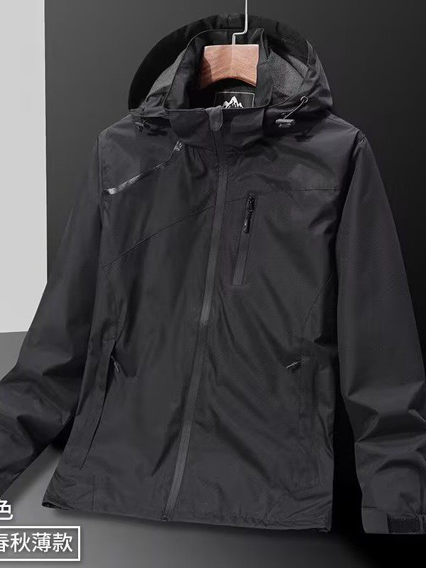 Cross-Border Couple Style Jacket Spring and Autumn New Hooded Trendy Casual Jacket Versatile Plus Size Top