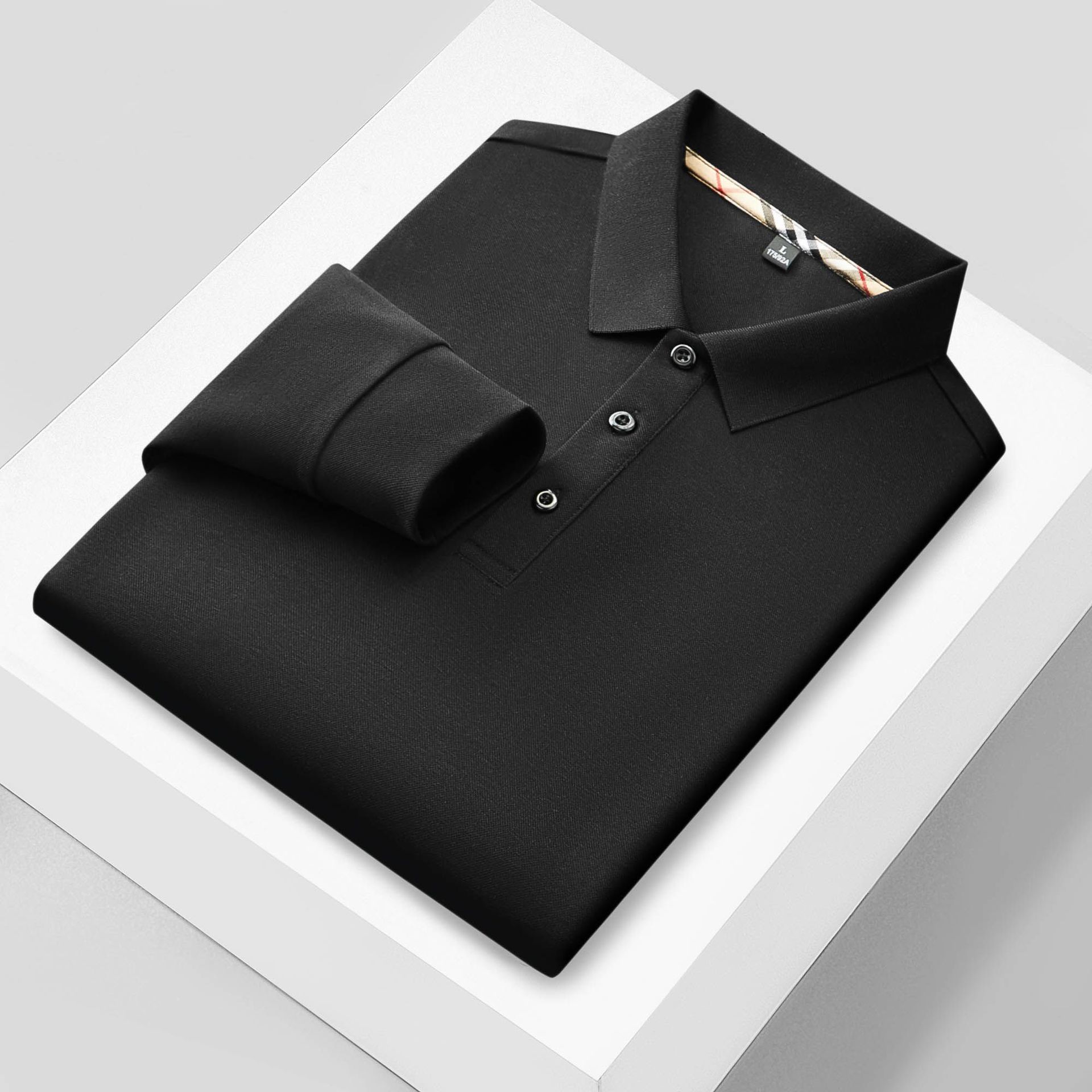 Áo Thun Nam Chất Liệu Lụa Tơ Tằm Dài Tay Hàng Mùa Xuân Thu Đông