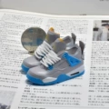 4 gray blue (a pair of naked shoes)