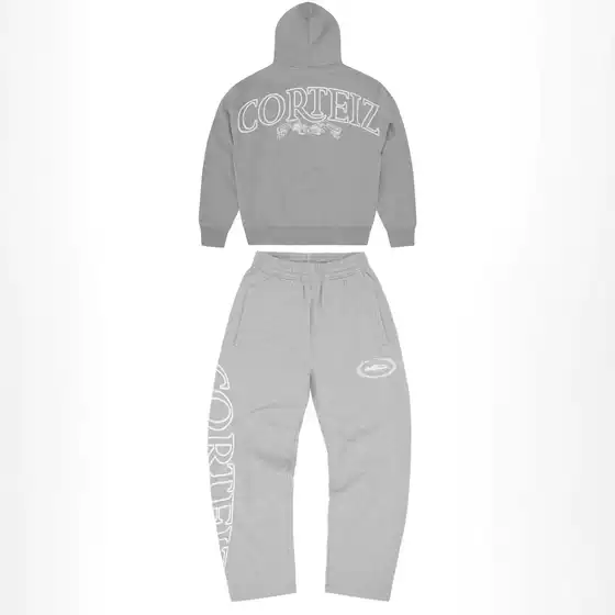 corteiz Alcatraz New Zipper Hoodie Loose High Street American Style Fashion Brand suit Digital Printed Sweatpants