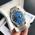 White steel bar and blue plate