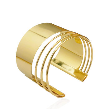 Arm Ring Wire European and American Suit Personalized Hollow Cross-Border Metal Circle Hot-Selling Arm Ring Iron Bracelet Circle Metal