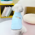 23 two funny cotton vest-Blue
