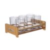 Thickened Tempered Glass 0.1kg Scale Liquor Glass, Hotel Liquor Set, Spirit Glass, Wine Divider, Household Cup Holder Set