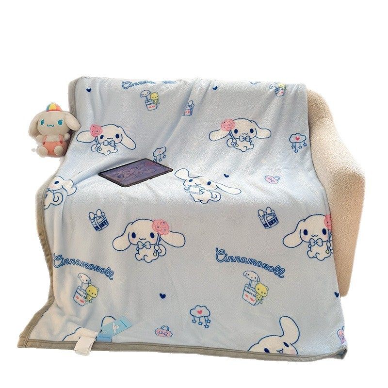 Sanrio Blanket Nap Blanket Air Conditioning Blanket Kindergarten Blanket Shawl Towel Blanket Thickened Velvet Blanket Wholesale Cross-Border