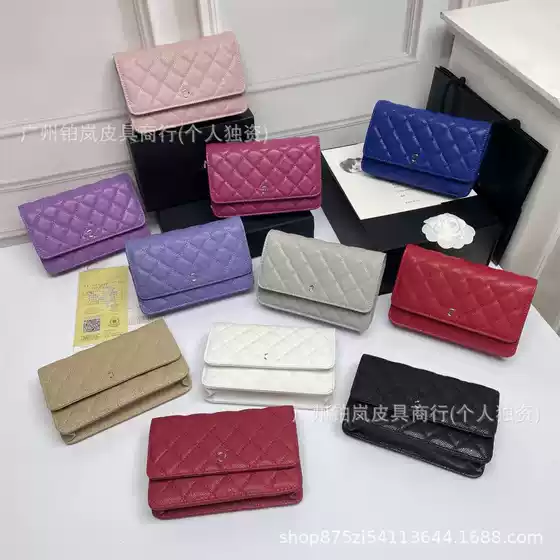 2026 New Model Chanel-Style Woc Fortune Bag Cf Quilted Chain Small Square Bag Single Shoulder Crossbody Women's Bag