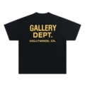 Black with yellow characters