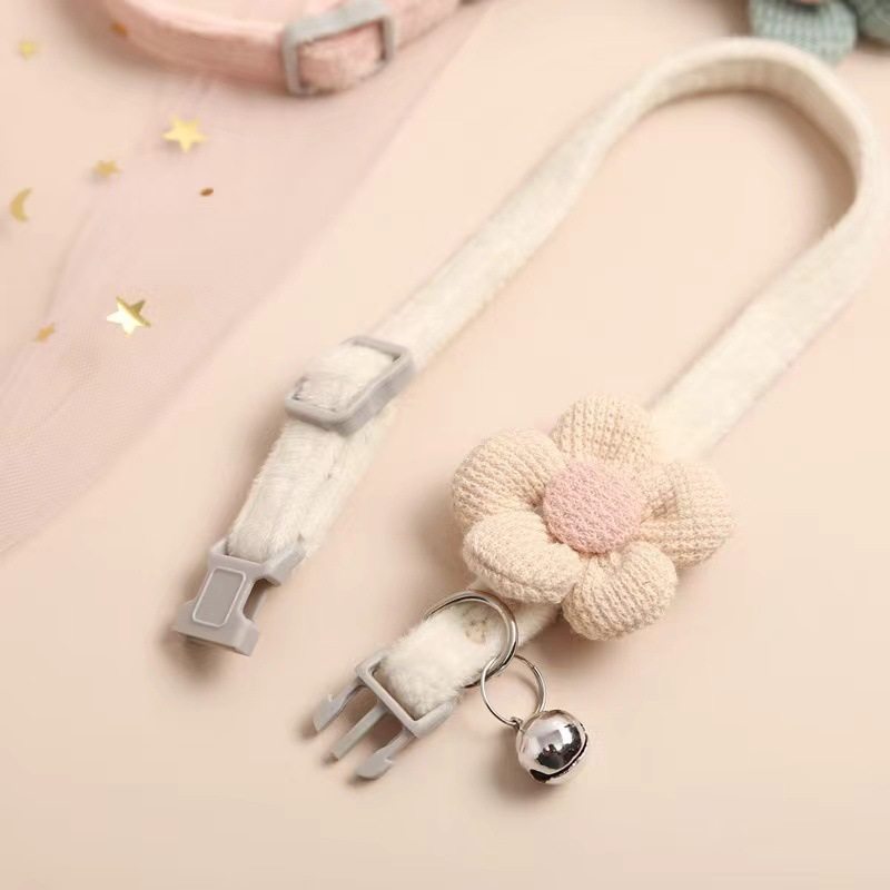 Internet Celebrity New Pet Bell Collar Dog Cat Cute Collar Universal Puppy Teddy Dog Bear Dog Neck Collar