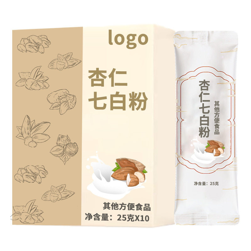 Almond Qibai Powder Drink Almond Lotus Seed Lily Powder Meal Replacement Powder Oem Almond Powder Milkshake Light Meal Replacement Porridge