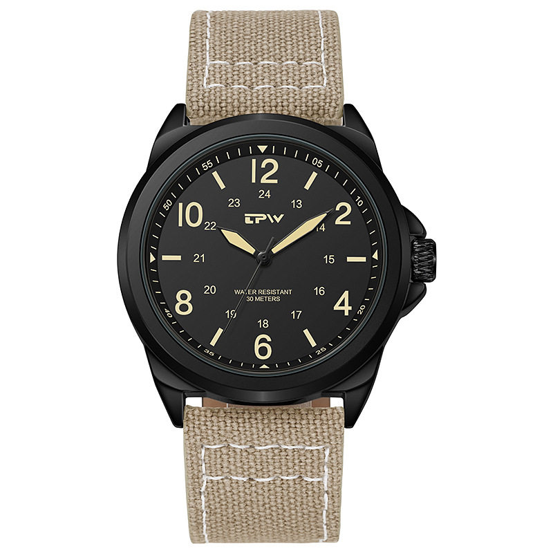 Cross-Border Popular Student Men's Watch Business Casual Belt Model Waterproof Thin Pointer Type Men's Quartz Watch Dropshipping