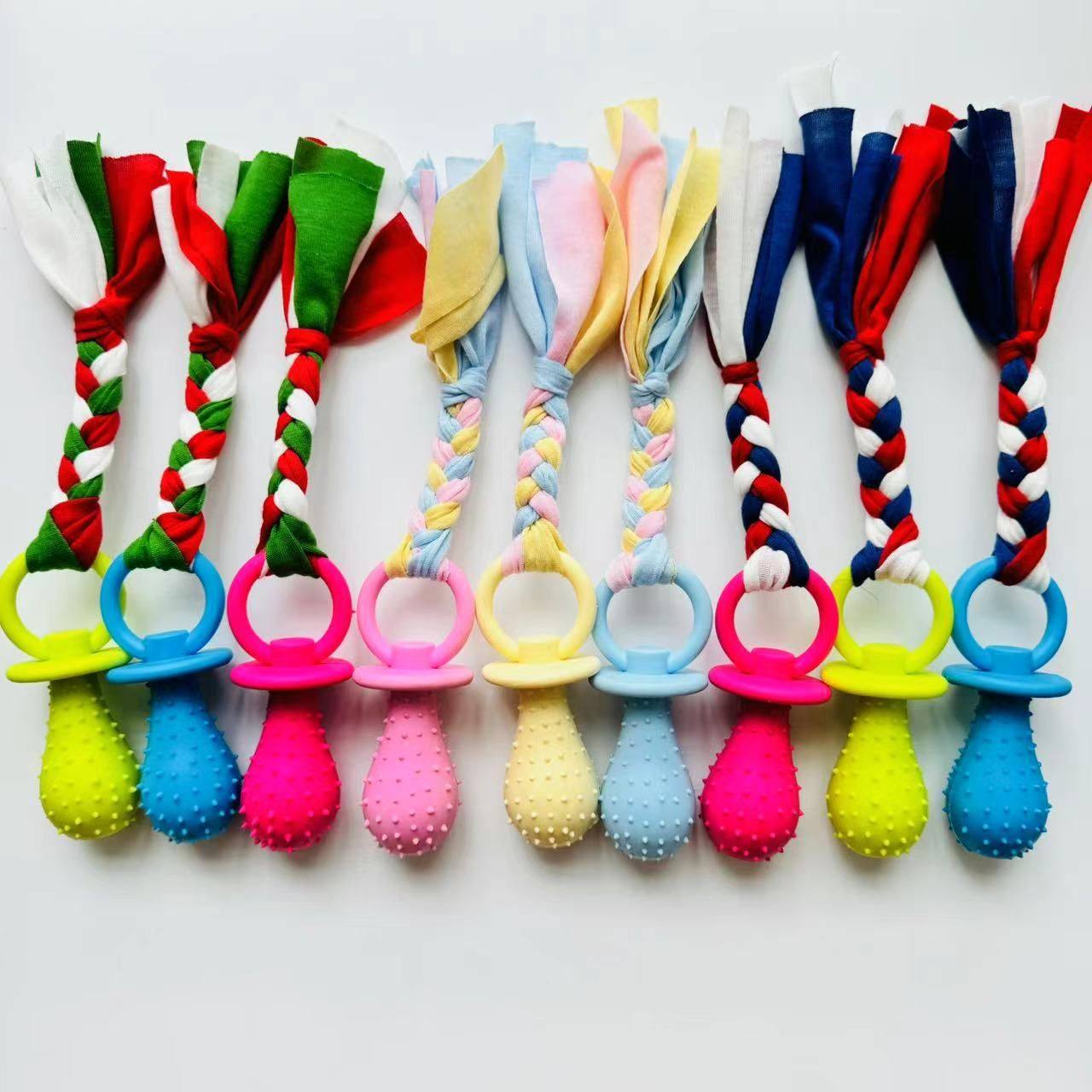 Pet Toy Manufacturer Wholesale Direct Supply Tpr Tooth Cleaning Pacifier for Cats and Dogs to Chew and Grind Teeth to Relieve Boredom, Environmentally Friendly and Odor-Free