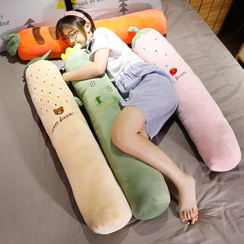 Cartoon Long Pillow Sleeping Pillow Removable and Washable Cylindrical Female Pregnant Woman Bedside Double Cushion Boyfriend Pillow Leg Clamp