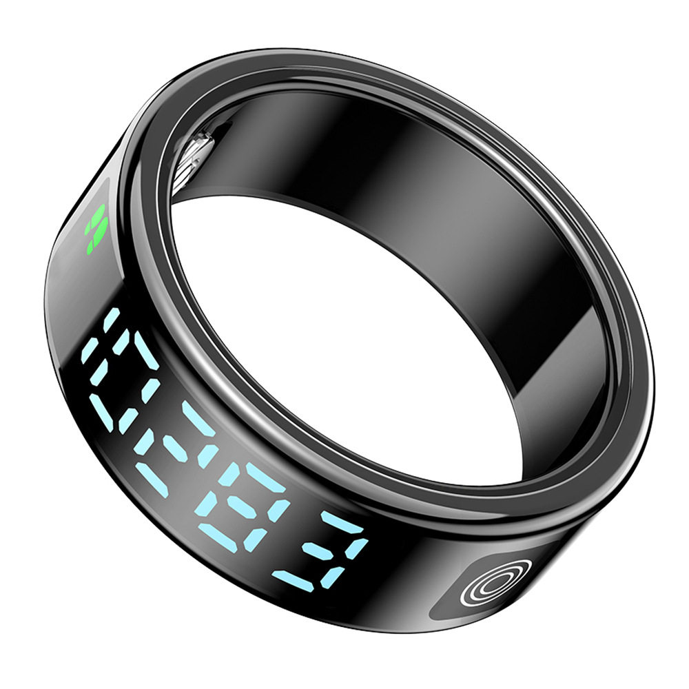 SR08 Smart Ring Step Meter Ring Heart Rate Blood Oxygen Sleep Health Test Time Display Smart Ring