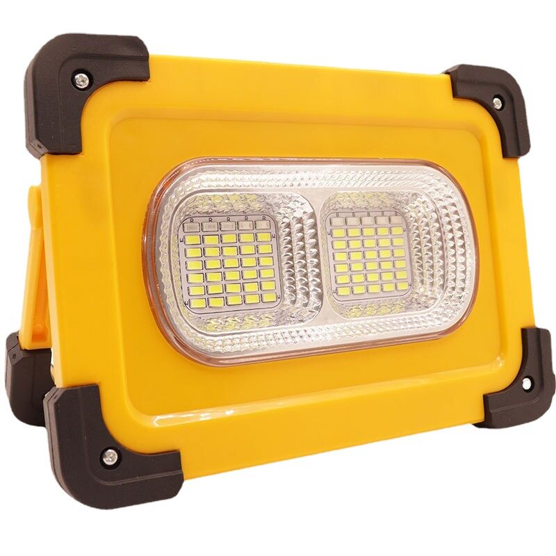 Solar Rechargeable Portable Light Led Rechargeable Floodlight Courtyard Outdoor Portable Emergency Construction Site Lighting Camping Light