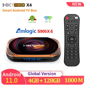 Hk1Rbox X4 Set-Top Box S905X4 128g Android 11 8K Dual-Band Network Hd Player Tvbox