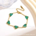 Gold Bracelet [Green]