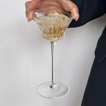 Ins Creative High-grade Crystal Glass Tall Cocktail Glasses Champagne Glasses Middle Ages Glasses Special Drinks Glasses