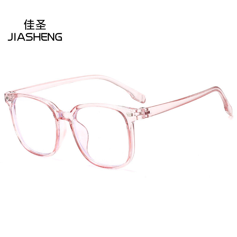 Little Red Book 2023 new glasses anti-blue light beige nail glasses frame square retro all-match street shot plain glasses in stock