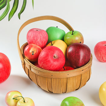 Fake Apple Simulation Fruit Red Apple Home Early Education Decoration Props Window Photography Plastic Model Decoration