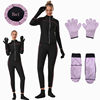 Cross-Border Sports Shapewear High-Waist Tummy Control Yoga Tights Suit Sauna Sweat Suit Zipper Long-Sleeved Turtleneck Suit