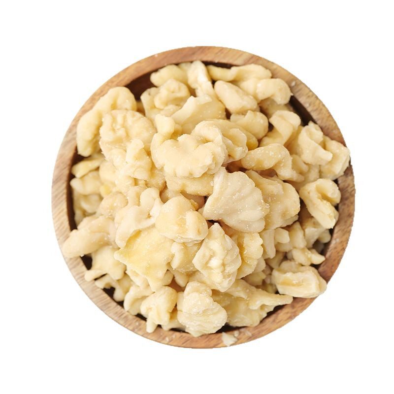 Peeled Walnut Kernels in Bulk, Raw Crushed Ingredients, Three or Four Layers of Shell Removal, Yunnan Walnut Nuts Specialty, Peeled Walnut Kernel Fragments