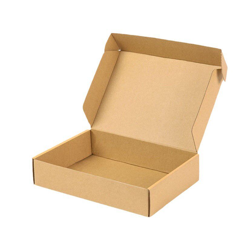 Length 300mm double-sided white extra hard Aircraft box carton T5 square E corrugated express packaging aircraft box carton